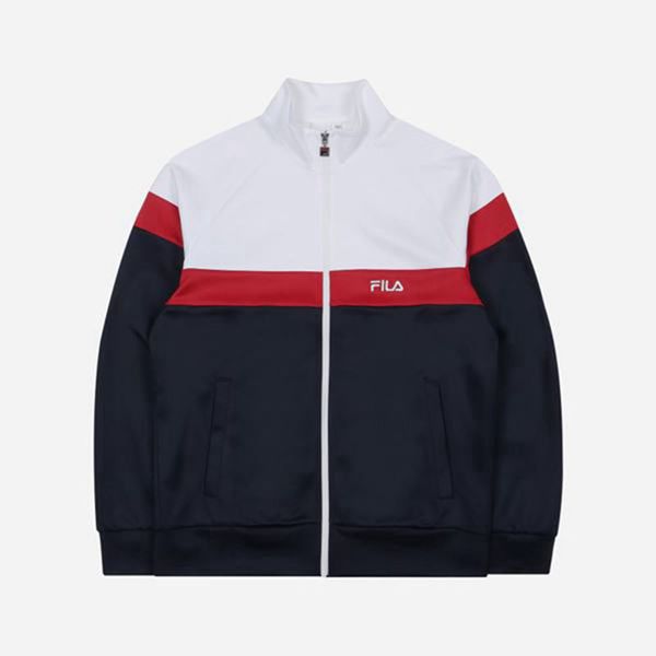 Fila Bunda Damske Námornícka Modrá / Biele - Heritage Linear Logo Color Vypredaj - Slovakia 21508-UN